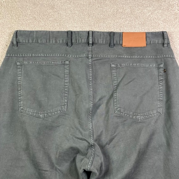 Billy Reid Men's 5-Pocket Pants Gray 36 (Fit 38x30) Pima Cotton Straight Leg - Picture 9 of 9